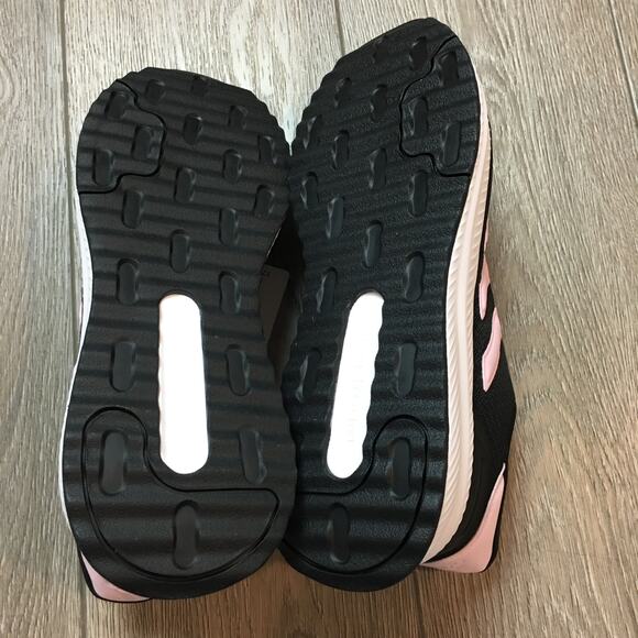NWT Adidas QT Racer 2.0 Black Pink Cloudfoam Comfort Size 10 Sneakers - Picture 5 of 9